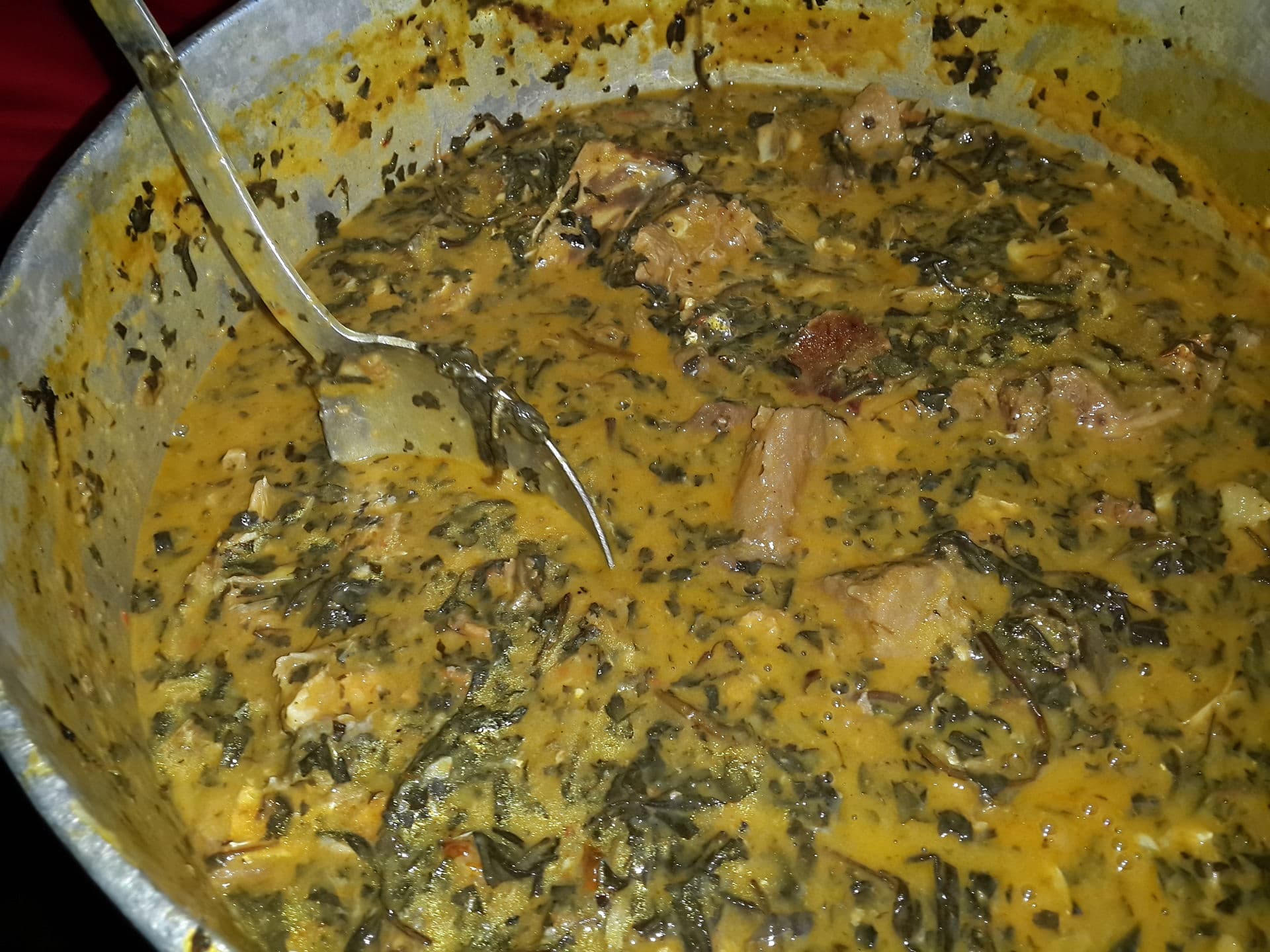 Authentic Ofe Owerri on open fire